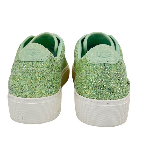 UGG Zilo Platform Women's Green Glitter Sneakers - Picture 9 of 16